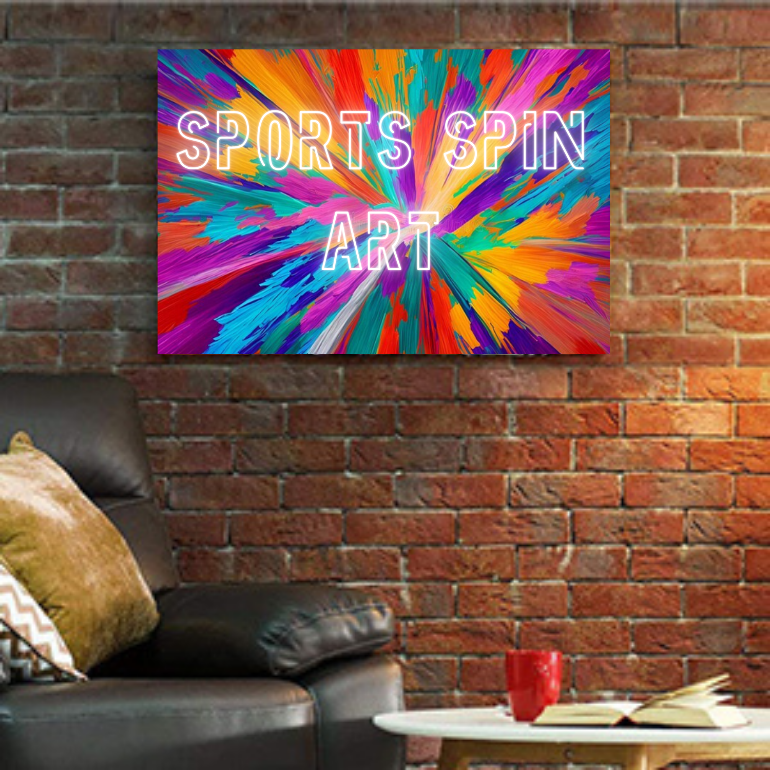 Custom and Sports Spin Art
