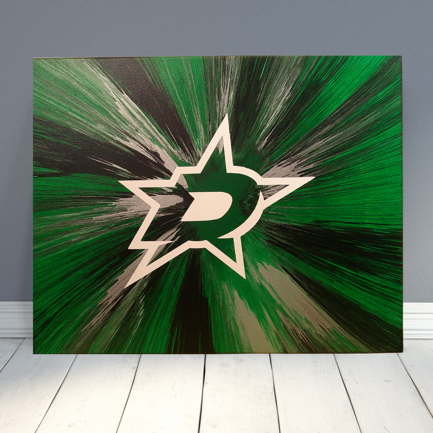 Dallas Stars Spin Art