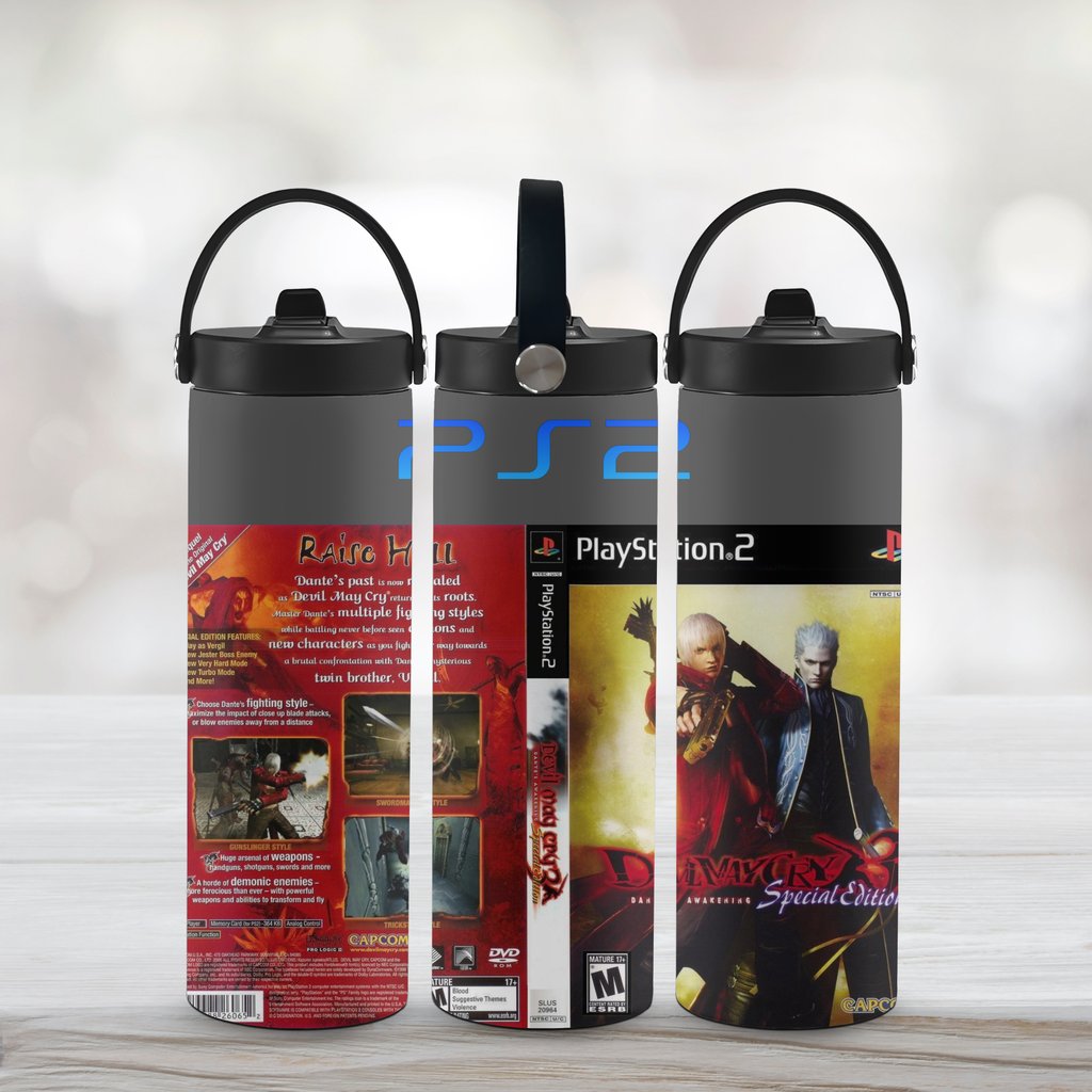 Devil May Cry 3 PS2 20oz Tumbler-Sports Water Bottle