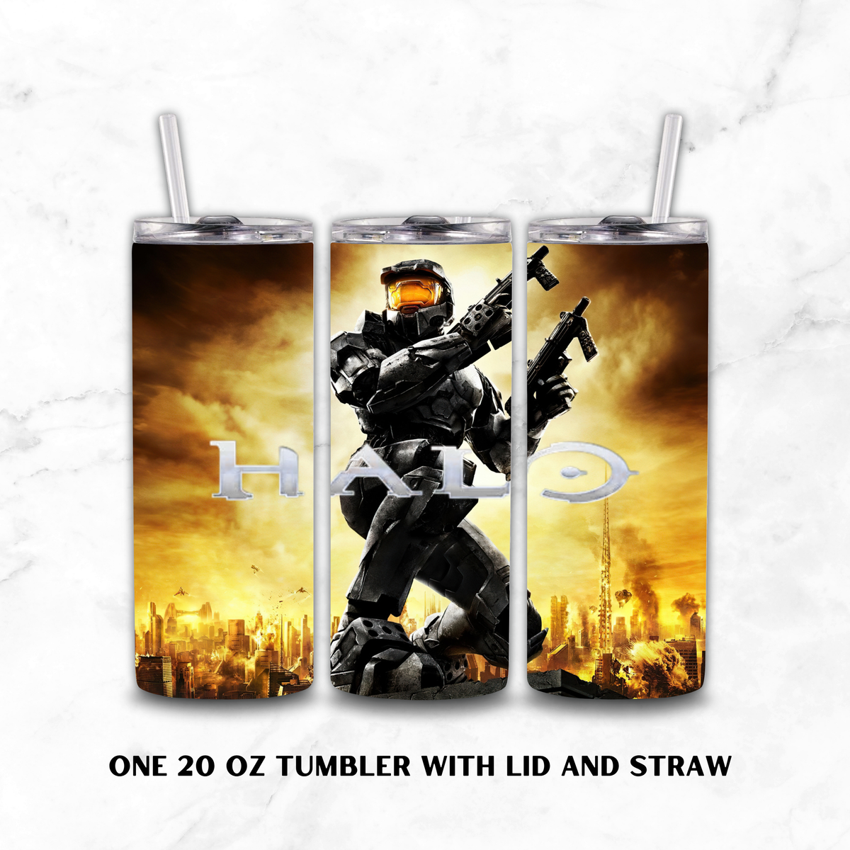 Halo 20oz Custom Tumbler