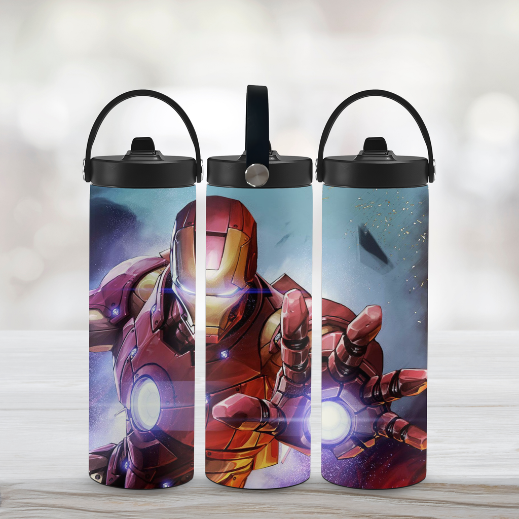 Iron Man 20 oz Tumbler or Sports Water Bottle