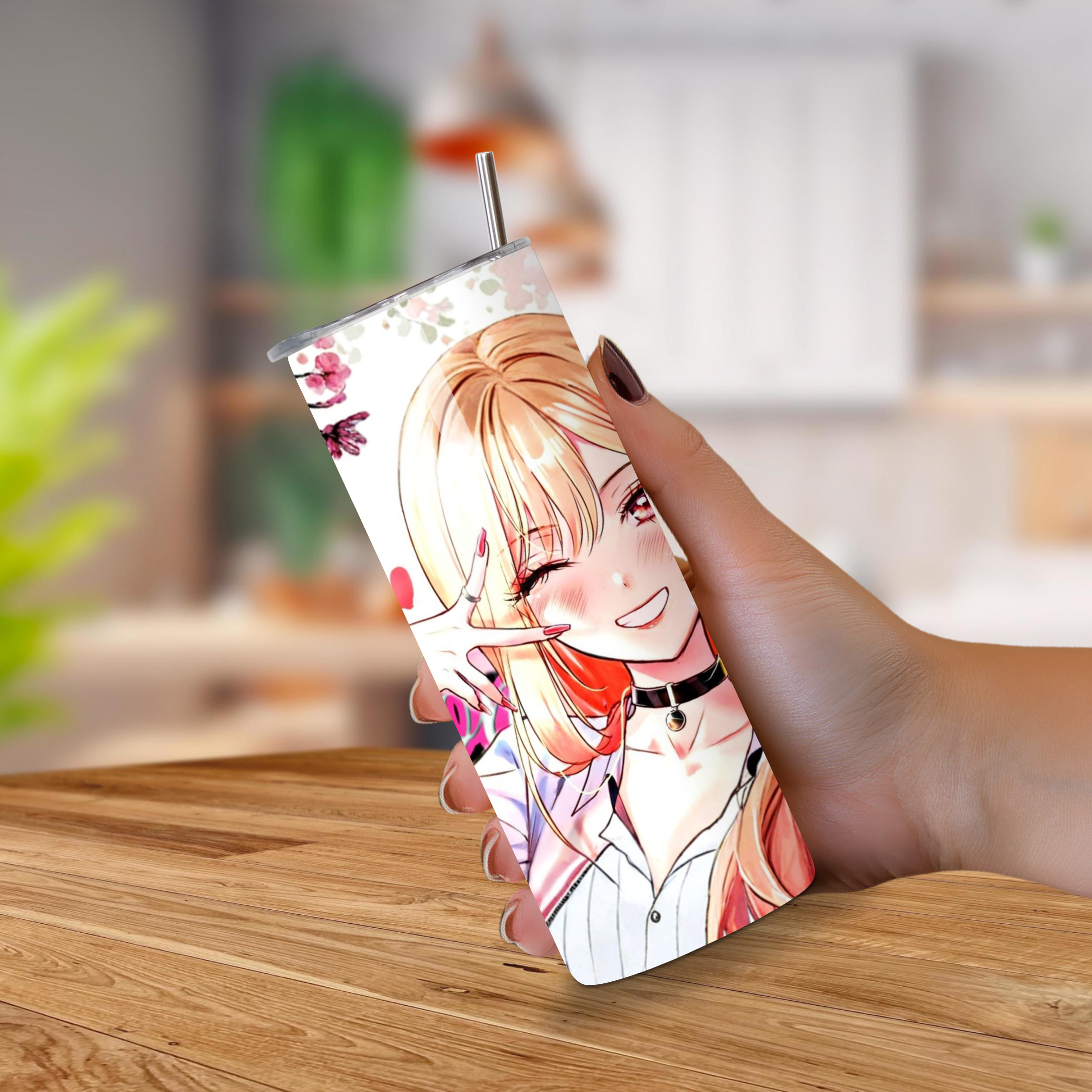 Anime Girl-Marin Kitagawa-20oz Tumbler-Sports Water Bottle-Custom Tumbler Cups