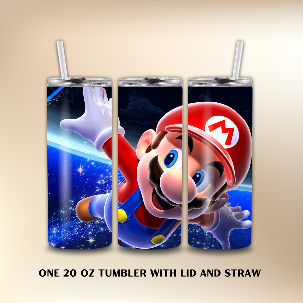 Mario 20oz Tumbler or Sports Water Bottle