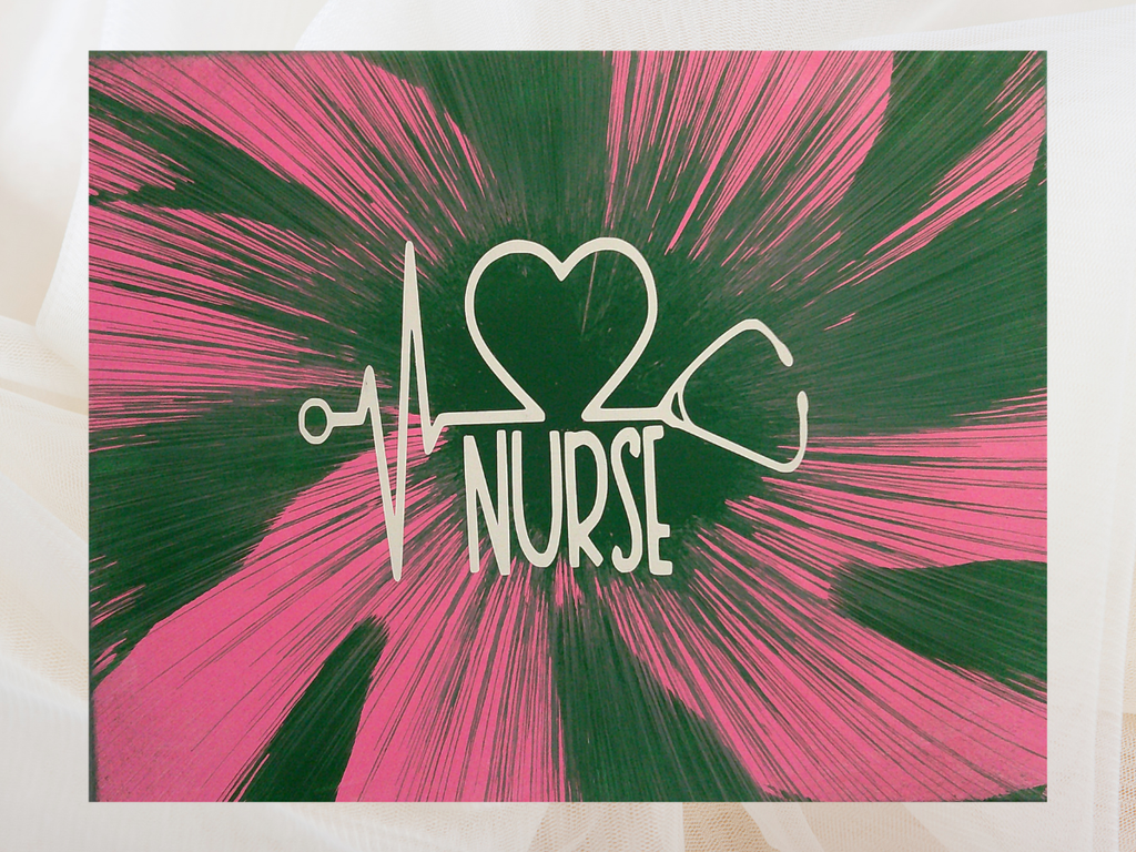 Nurse Spin Art-Unique Wall Art-Unique Wall Decor