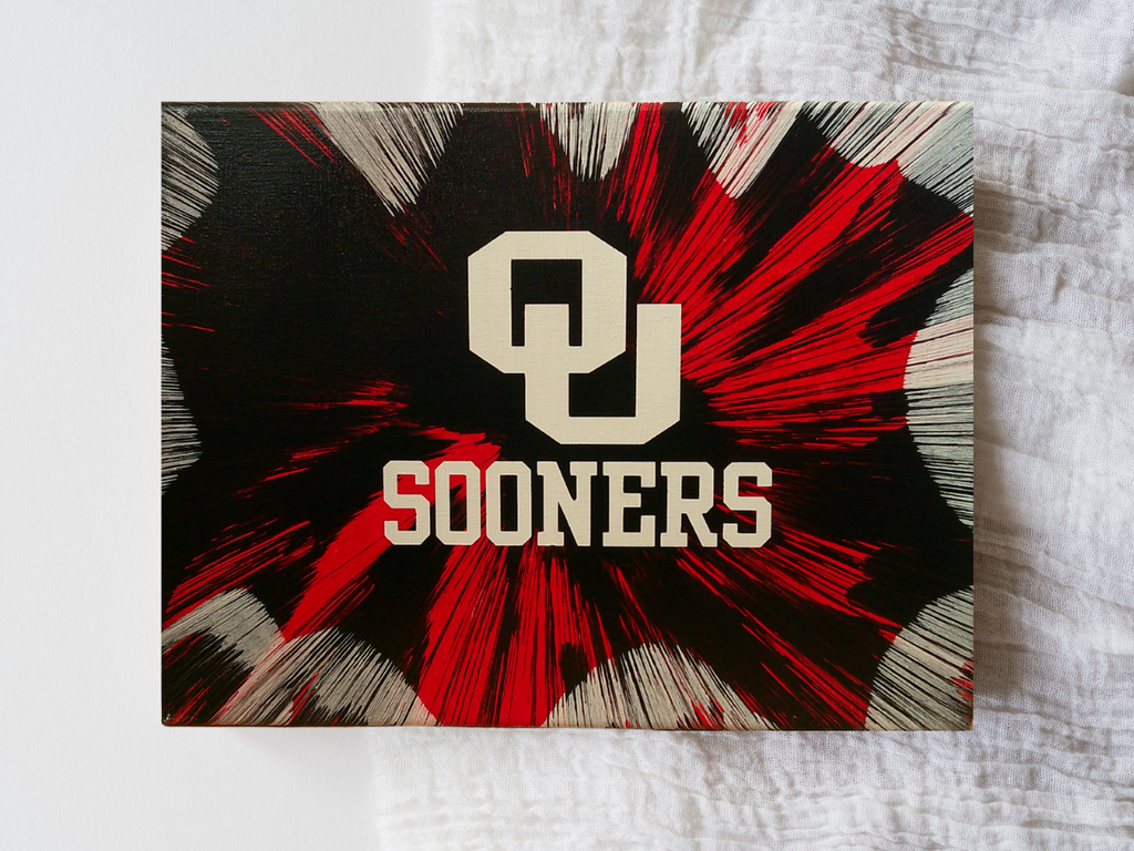 Oklahoma Sooners Spin Art