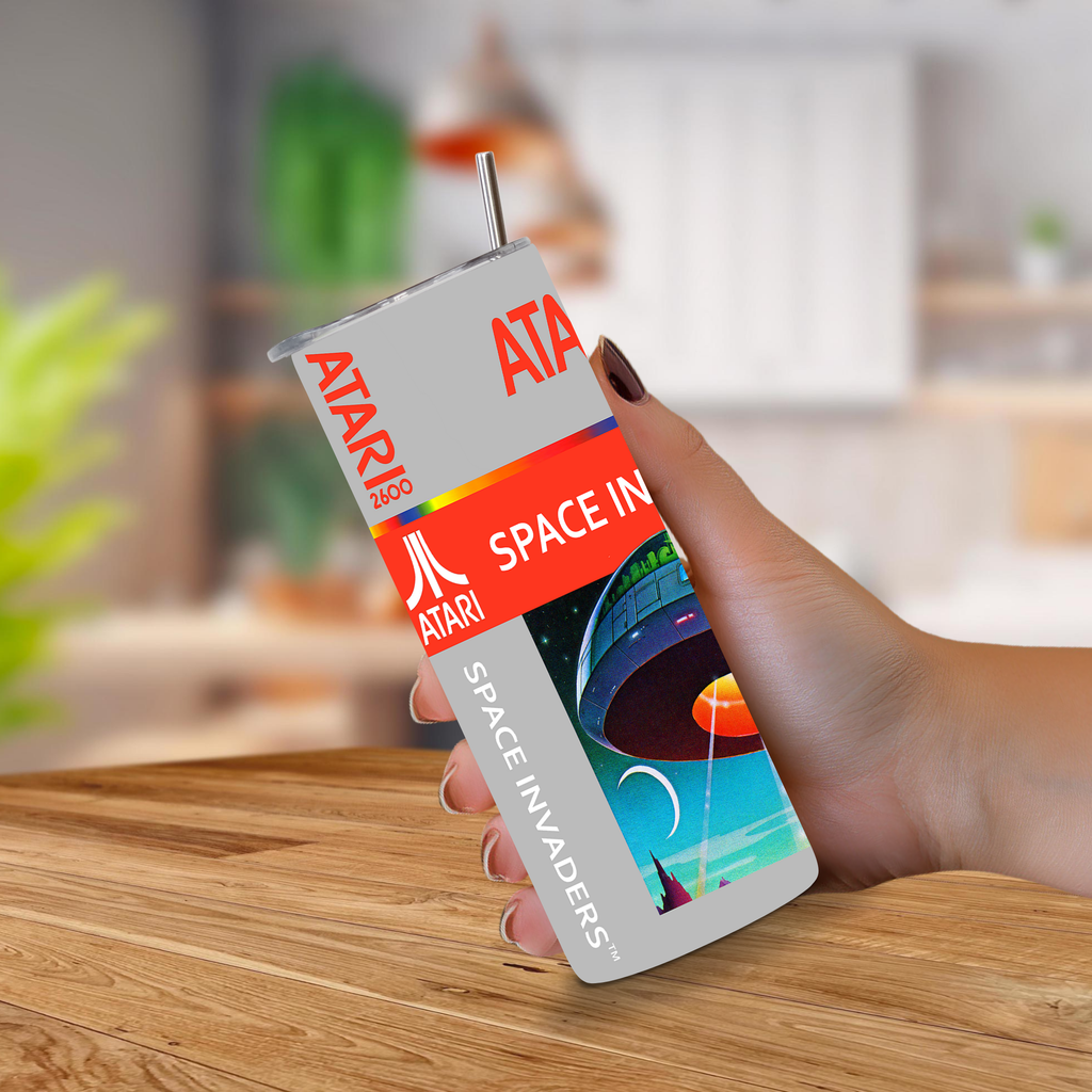 Space Invaders Atari 2600 Custom Gaming Tumbler