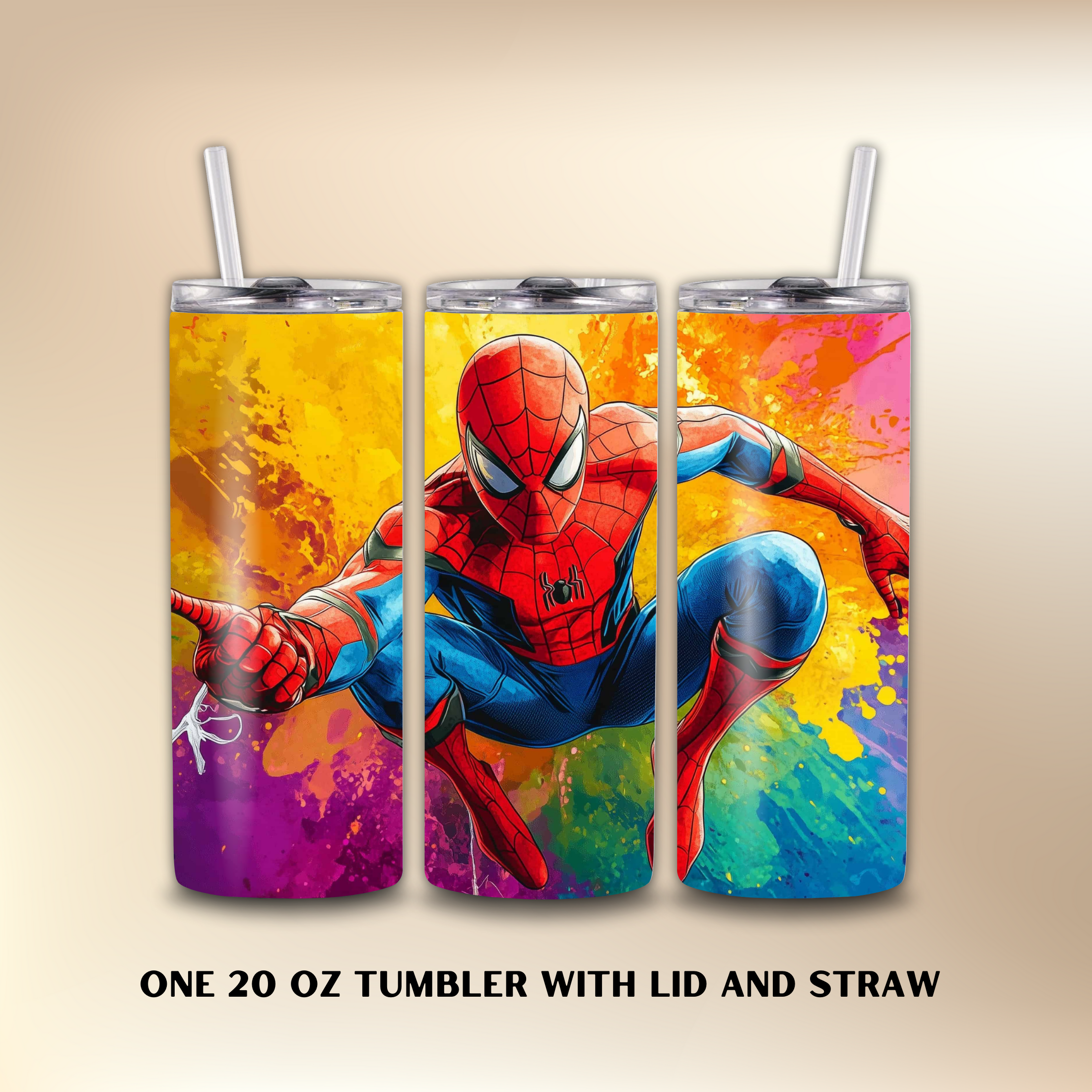 Spiderman 20oz Tumbler or Sports Water Bottle